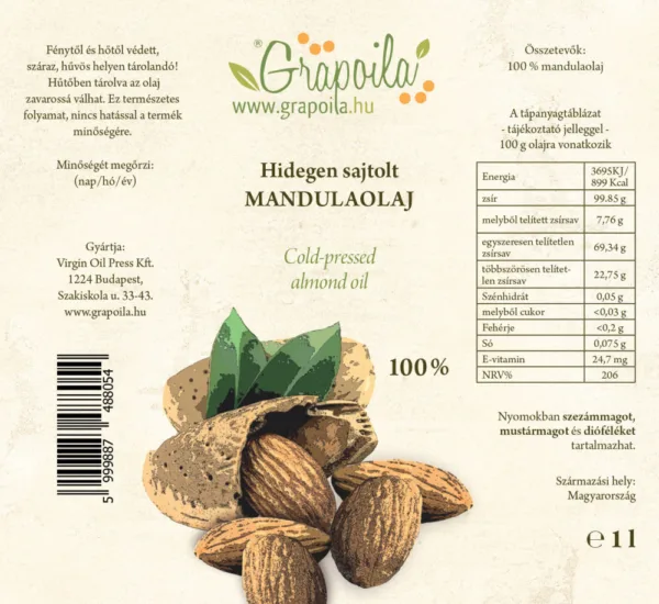 Mandulaolaj 1000 ml