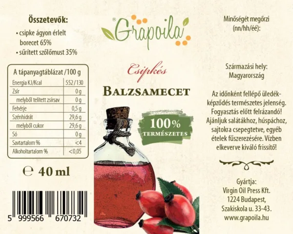 Csipkés balzsamecet 40 ml